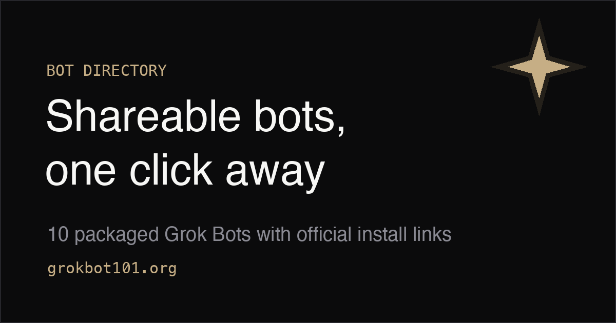 Quickle Bot Connect multiple Grok Bot accounts | Grok Bot